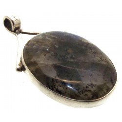 Labradorite Indian Silver Pendant 01